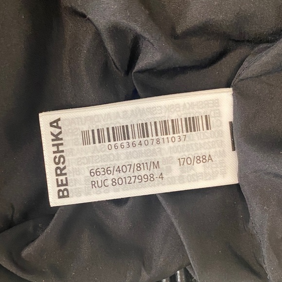 Bershka Women's Teddy Jacket - Cream and Black - Picture 6 of 6